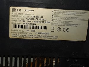 LG 42LH4200 LCD TV HD Ready 106cm hibás - kép 6