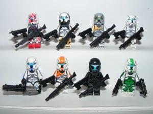 Lego Star Wars figurák Clone Commando Omega Squad Fixer Sev Voca figurák ÚJ - kép 1