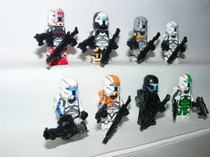 Lego Star Wars figurák Clone Commando Omega Squad Fixer Sev Voca figurák ÚJ - kép 6