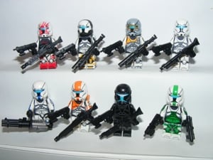 Lego Star Wars figurák Clone Commando Omega Squad Fixer Sev Voca figurák ÚJ - kép 7