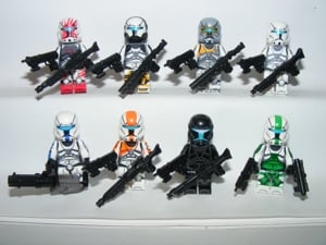 Lego Star Wars figurák Clone Commando Omega Squad Fixer Sev Voca figurák ÚJ - kép 8