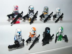 Lego Star Wars figurák Clone Commando Omega Squad Fixer Sev Voca figurák ÚJ - kép 4