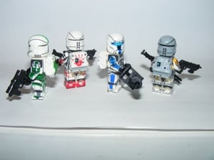 Lego Star Wars figurák Clone Commando Omega Squad Fixer Sev Voca figurák ÚJ - kép 3