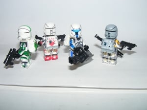 Lego Star Wars figurák Clone Commando Omega Squad Fixer Sev Voca figurák ÚJ - kép 5