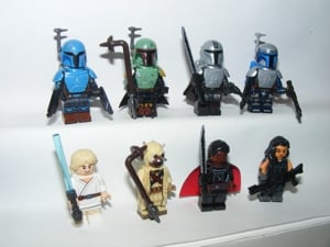 Lego Star Wars figurák Kara Dune Moff Gideon Din Djarin Boba Jango Fett figura ÚJ - kép 3