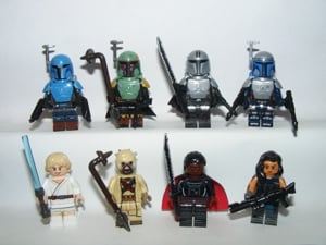 Lego Star Wars figurák Kara Dune Moff Gideon Din Djarin Boba Jango Fett figura ÚJ - kép 1