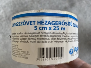 Üvegszálas hézagerősítő szalag 5cmx25m/tekercs