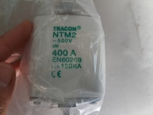 Eladó késes biztosítékok Tracon 400A NTM2 biztosító NT2 új - kép 2