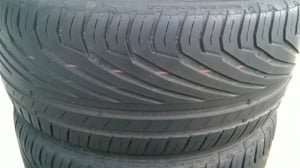 Eladó 4db 18-as 5x114.3-as alufelni 245/45r18 Uniroyal nyári gumival - kép 4