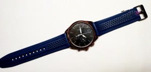 Retro férfi karóra, Lorus Chronograph Quartz méretes szilikon szíjas kiváló állapotban - kép 1