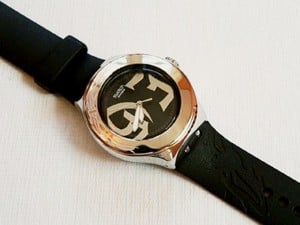 Swatch Black Steps, Tribal Nabab Swatch Irony, Ikonikus férfi karóra újszerű állapotban