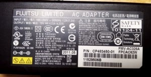 Fujitsu PJW1942N, eredeti gyári laptop töltő adapter - 80W (19V 4.22A) - kép 2