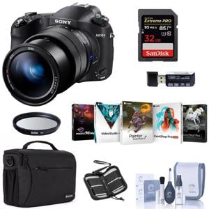 Sony Cyber-shot DSC-RX10 IV Digital Camera, Black With F