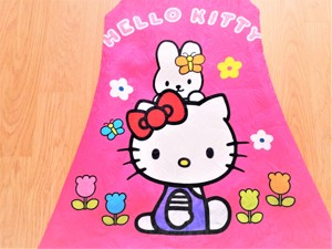 116 /122 újszerű cuki nagy Hello Kitty mintás pink ruha ruci    - kép 7