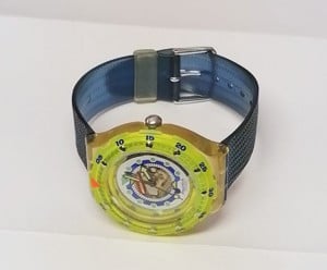 SWATCH NEON Swiss Made Eta Quartz Movement női gyerekóra, újszerű állapot