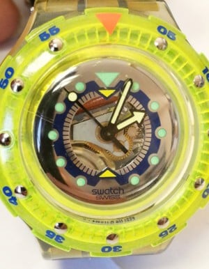 SWATCH NEON Swiss Made Eta Quartz Movement női gyerekóra, újszerű állapot - kép 5