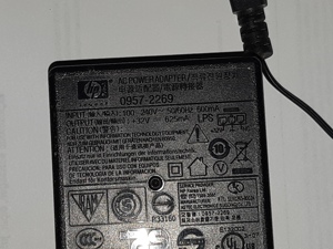 HP adapter lila dugós 32V 625mA - kép 3