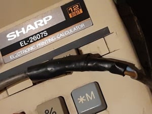 SHARP EL-2607S irodai számológép hibás - kép 4