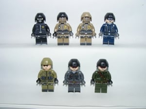 Lego SWAT Speciális kommandós figurák Spec-Ops katona 7db Brickarms fegyver ÚJ - kép 7