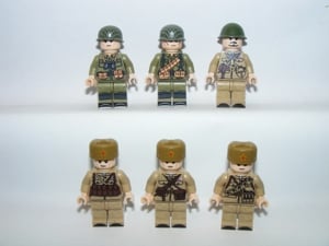 Lego 2. Világháborús USA + RUS amerikai és orosz katonák 6 db katona ÚJ - kép 5