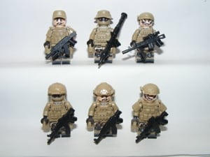 Lego SWAT Álcázott Sivatagi Kommandós katonák figurák 6db katona Új - kép 7