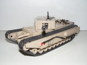 Lego 2. Világháborús Angol Brit Churchill tank 1030db 13x24x11cm + 4 katona ÚJ - kép 5