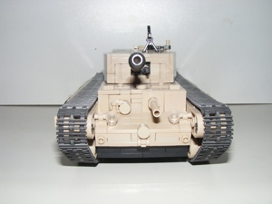 Lego 2. Világháborús Angol Brit Churchill tank 1030db 13x24x11cm + 4 katona ÚJ - kép 7