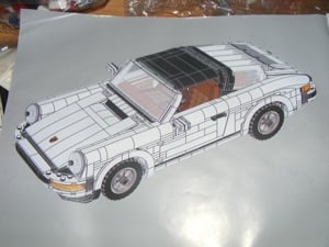 Lego komp. Creator Expert Icons 10295 Porsche 911 Targa 1458db LEPIN ÚJ - kép 12