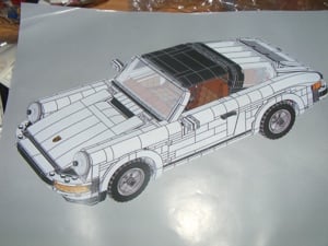 Lego komp. Creator Expert Icons 10295 Porsche 911 Targa 1458db LEPIN ÚJ - kép 2