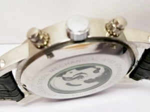 JarAgar Chronograph Fekete számlapos, naptáras méretes automata férfi karóra - kép 10