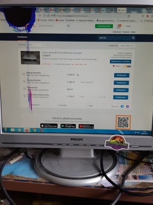 Philips 190S6 LCD 17" monitor működő hibás - kép 4