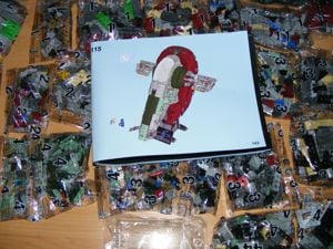 Lego komp. Star Wars 75060 Slave I ucs 2000db Lepin Boba Fett hajója új - kép 11