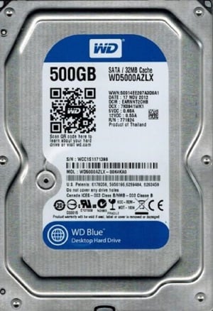 Kapacitás: 500 GB       Western Digital WD Blue 3.5 500GB 32MB 7200rpm SATA3