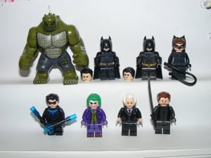 Lego Batman X2 figurák Macskanő Joker Nightwing Alfred Gyilkos Croc figura ÚJ - kép 1