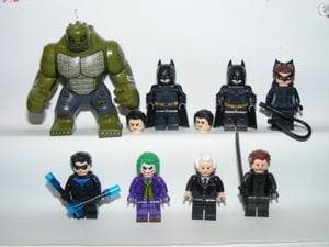 Lego Batman X2 figurák Macskanő Joker Nightwing Alfred Gyilkos Croc figura ÚJ - kép 4