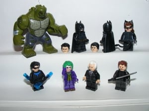 Lego Batman X2 figurák Macskanő Joker Nightwing Alfred Gyilkos Croc figura ÚJ - kép 2