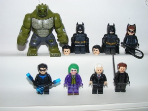 Lego Batman X2 figurák Macskanő Joker Nightwing Alfred Gyilkos Croc figura ÚJ - kép 6