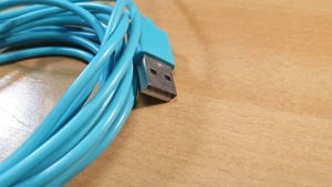 USB 2.0 - Lightning kábel eladó, kék, 3m - kép 3