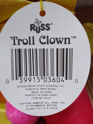 Russ Troll Kids és Troll Clown babák - kép 2