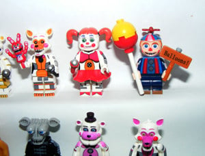 Lego FNAF Five Nights at Freddy 's figurák Endo Baby Lolbit Golden Funtime Freddy - kép 5