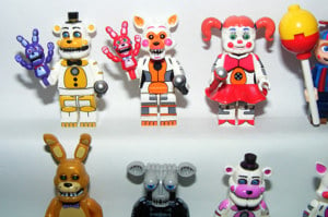 Lego FNAF Five Nights at Freddy 's figurák Endo Baby Lolbit Golden Funtime Freddy - kép 3