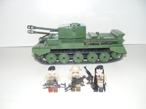 Lego 2. Világháborús Angol Brit Cromwell tank 880db + 4 katona ÚJ - kép 3