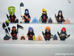 Lego Naruto figurák Zetsu Nagato Konan Yahiko Deidara Hoshigaki Kisame figura ÚJ - kép 7