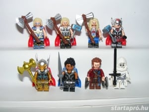 Lego Super Heroes Thor Jane Foster Gol Űrlord Valkűr Beta Ray szuperhős figura ÚJ