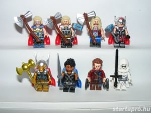 Lego Super Heroes Thor Jane Foster Gol Űrlord Valkűr Beta Ray szuperhős figura ÚJ - kép 2