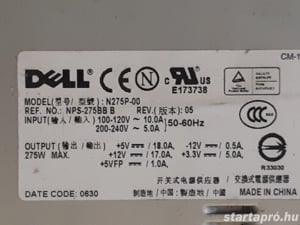 Dell N27500P-00 számítógép tápegység fekvő működő - kép 3