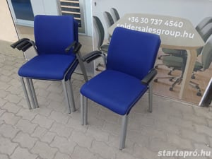 Steelcase tárgyalószék, konferenciaszék mélykék - használt irodabútor - kép 2