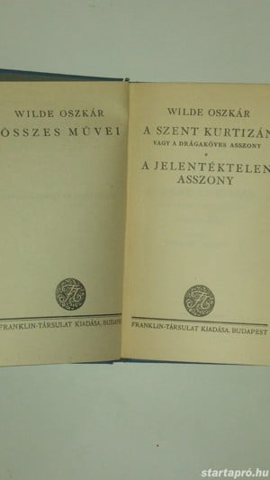 Wilde Oszkár összes művei sorozatból 6 kötet (nem teljes sorozat) - kép 3