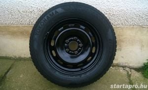 Eladó 4db 15-ös 5x108-as Ford,Volvo lemezfelni 195/65R15 Yokohama téli gumival - kép 2