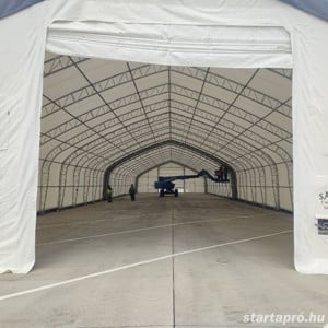 15,25 X 61 X 7 M-es PROFI minőségű (fehér) RAKTÁRSÁTOR - kép 6